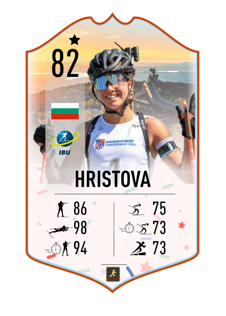 Lora Hristova - Summer Star - Winner of the women sprint, pursuit and super sprint at IBU Junior Summer World Championships 2023 - Biathlon Cards